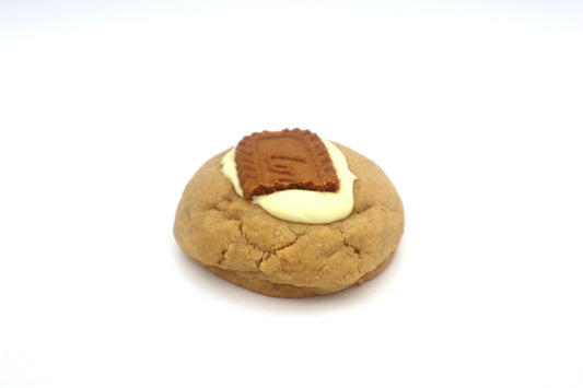 Biscoff White Choc Loaded Cookie