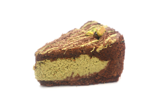 Dubai Pistachio Cookie Pie Slice